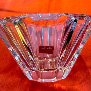 Baccarat Crystal France bowl w sticker and stamp